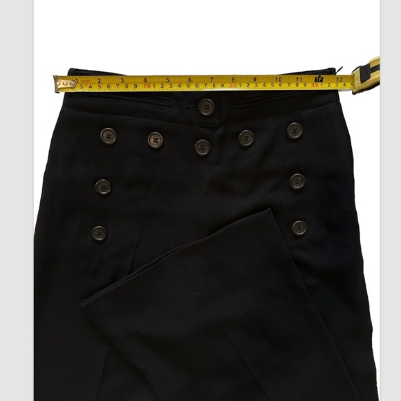 RARE Derek Lam Collection Sailor Flare Black Trouser Sz 0 - Picture 8 of 16